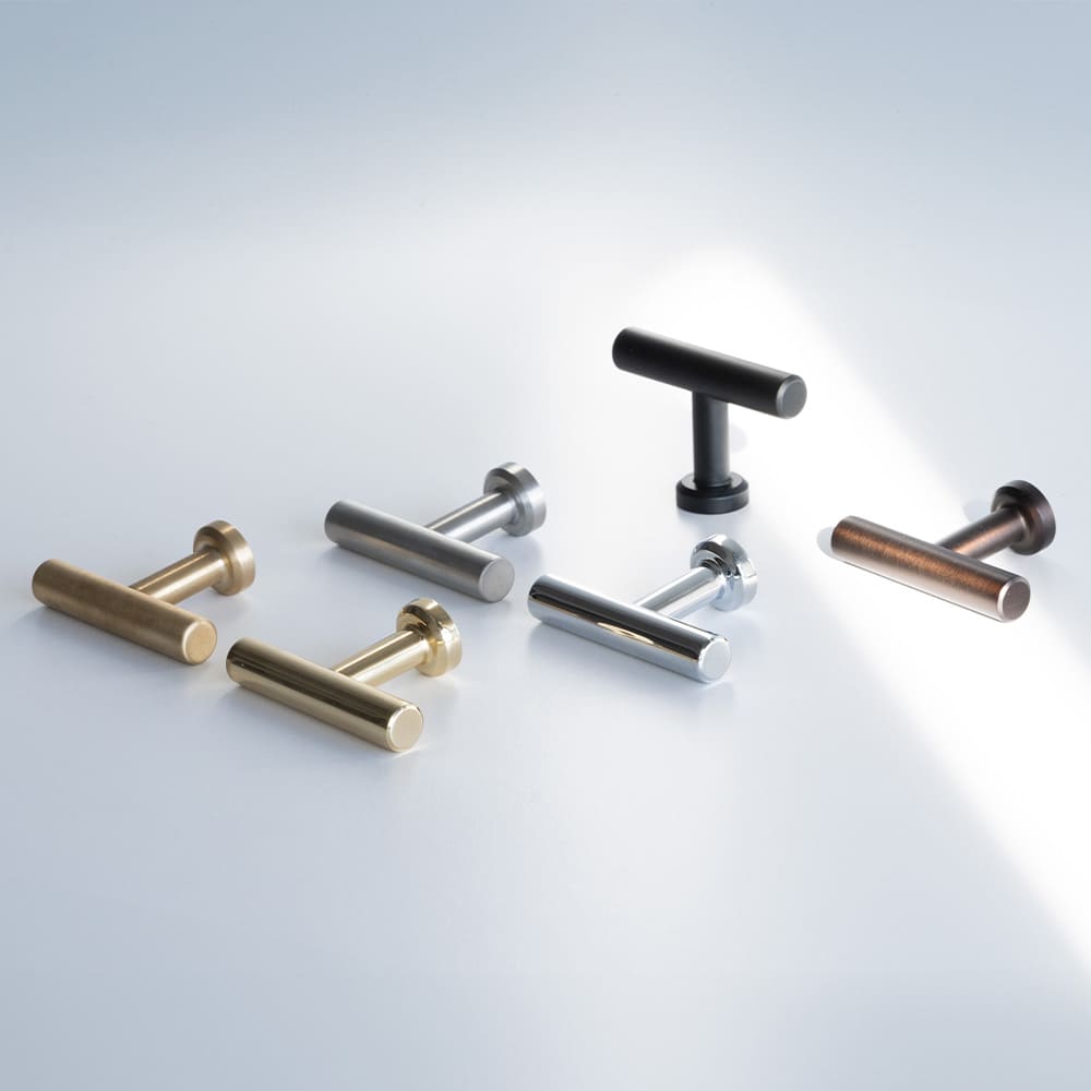 Griffknauf T-Form T Viva - Poliertes Messing